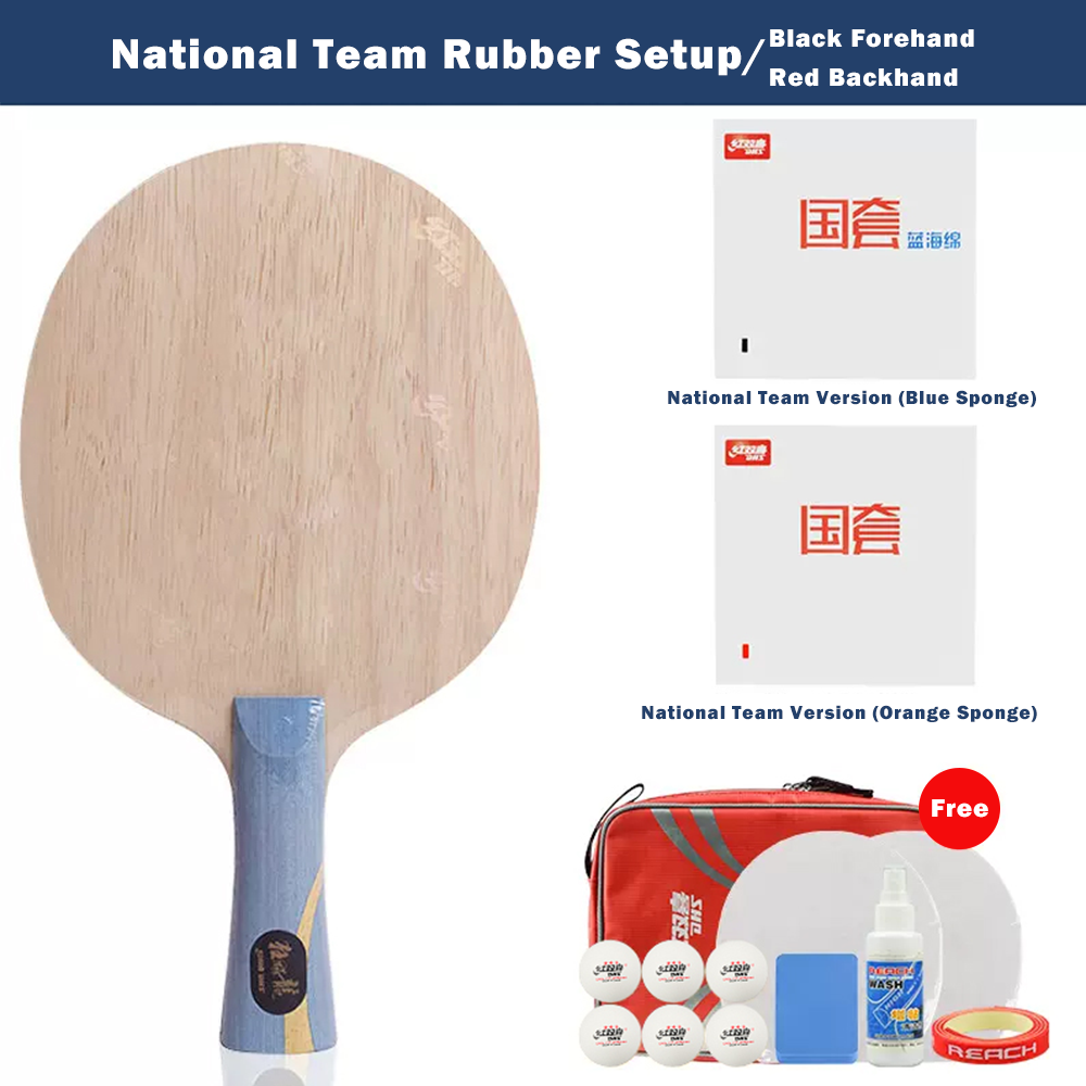 DHS Professional Table Tennis Racket - Hurricane Long 5 Ma Long Championship Edition