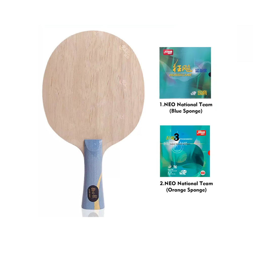 DHS Professional Table Tennis Racket - Hurricane Long 5 Ma Long Championship Edition