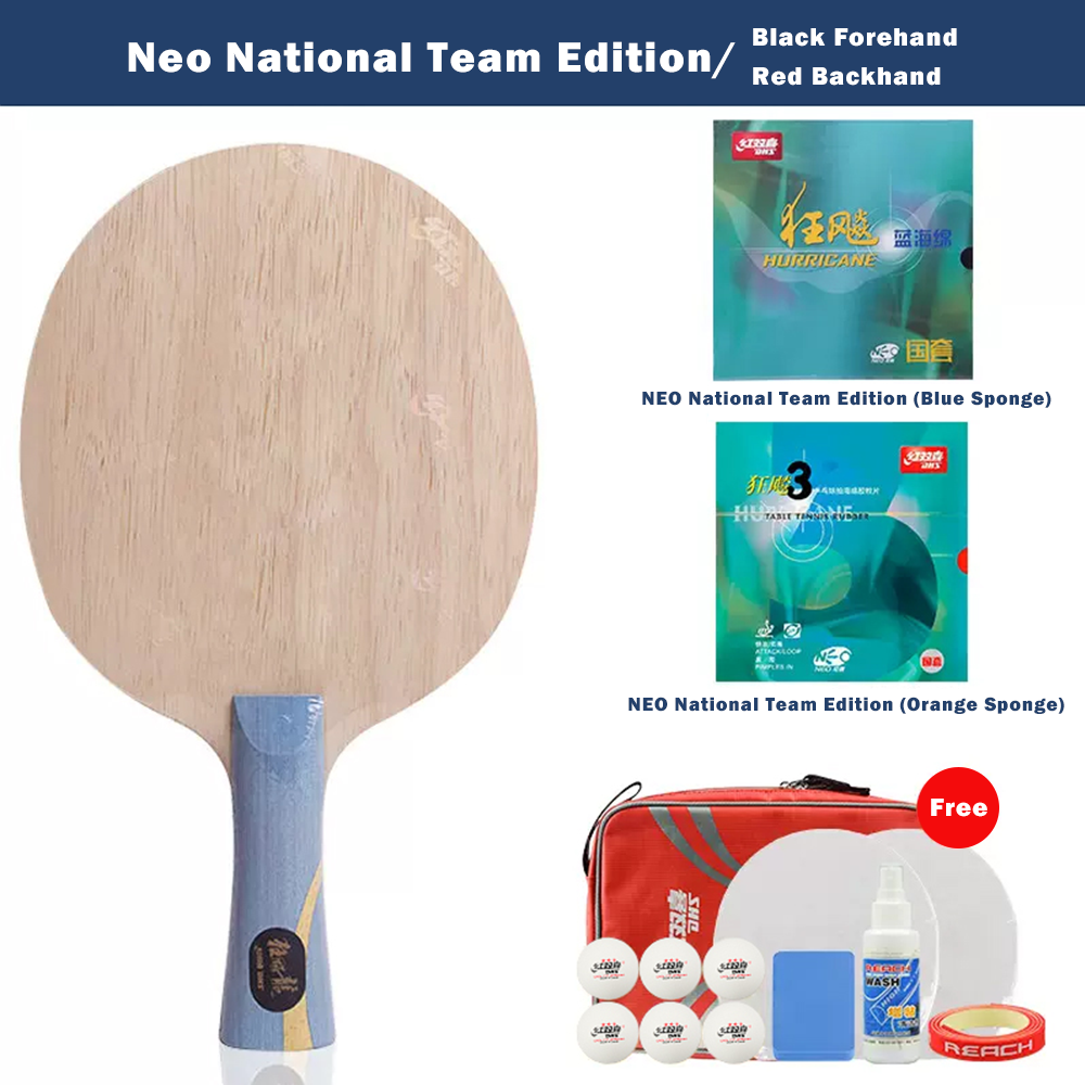 DHS Professional Table Tennis Racket - Hurricane Long 5 Ma Long Championship Edition