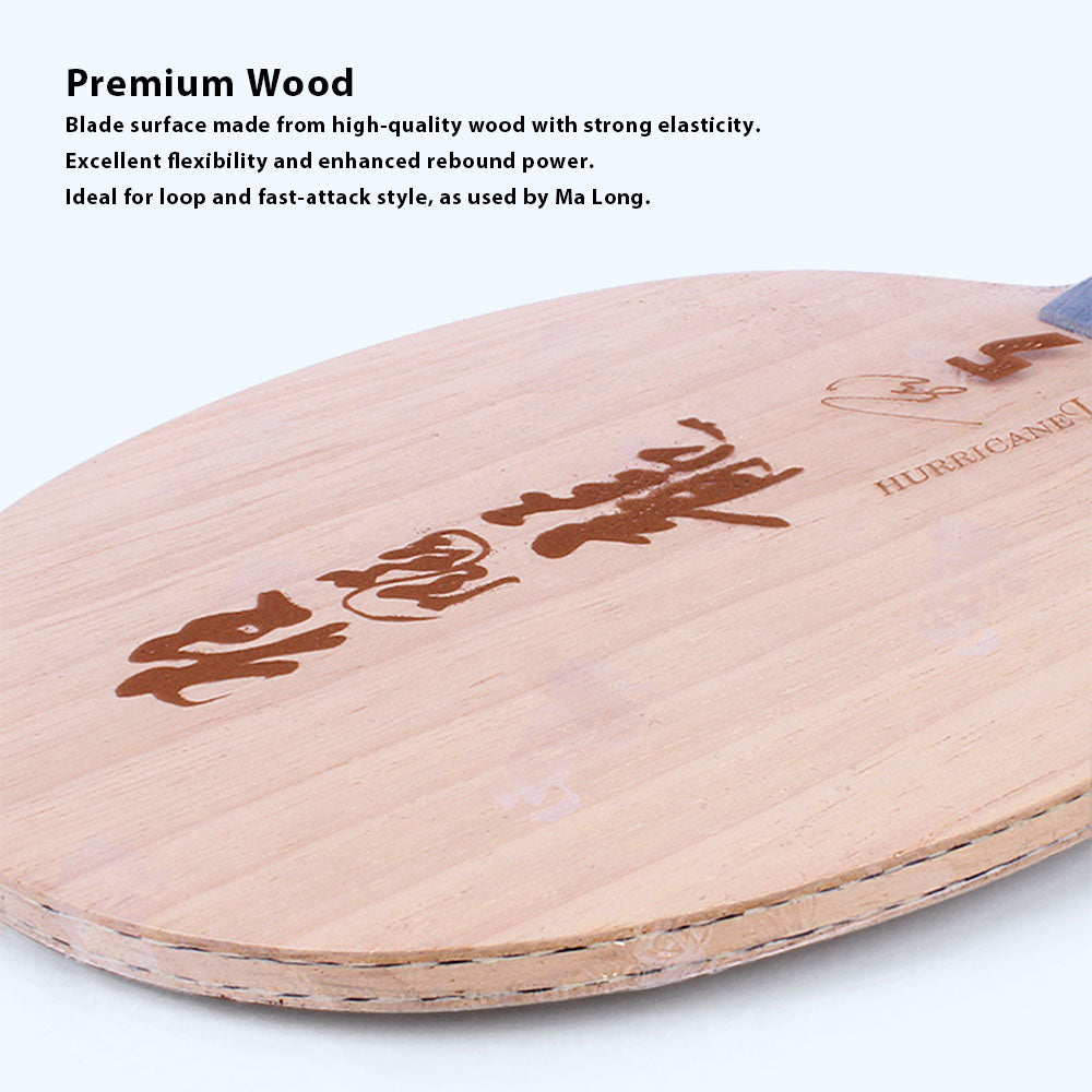 DHS L5X World Table Tennis Championships Edition Racket - Hurricane Long Blade/Rubber Set