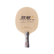 DHS 7 Shakehand Table Tennis Paddle - 7-Ply Wood Offensive Blade with PF4 High-Tack Rubber, Strong Rebound and Easy Control