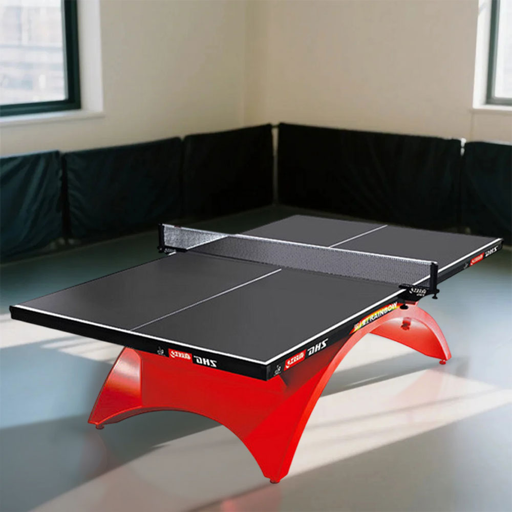 DHS NEORB&GOLDRB Premium 25mm Indoor Black&Blue Table Tennis Pingpong Table - Bats Balls Net