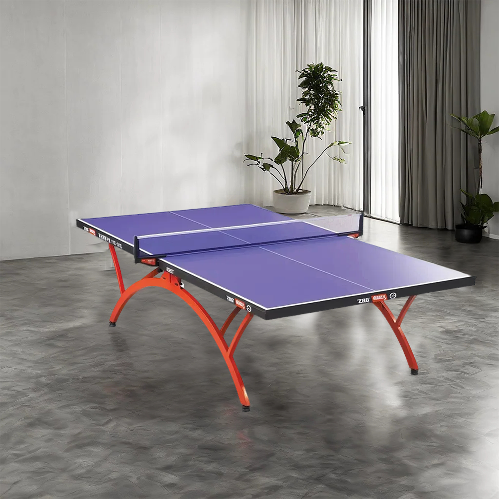 DHS T2828 18mm Indoor Blue Table Tennis Pingpong Table - Bats Balls Net