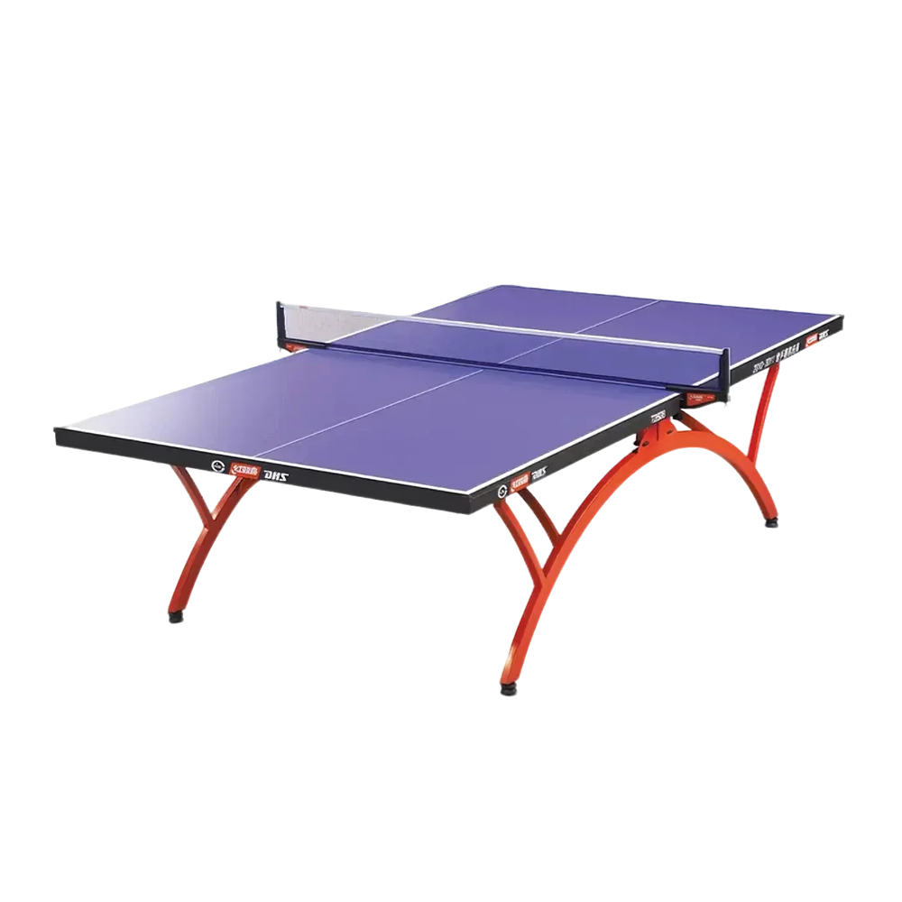 DHS T2828 18mm Indoor Blue Table Tennis Pingpong Table - Bats Balls Net