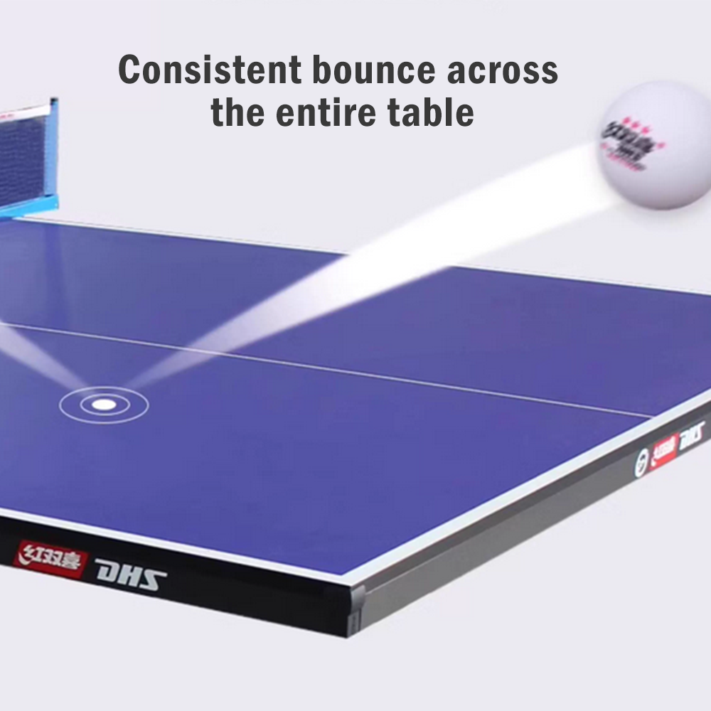 DHS T3088 15mm Indoor Blue Table Tennis Pingpong Table - Bats Balls Net