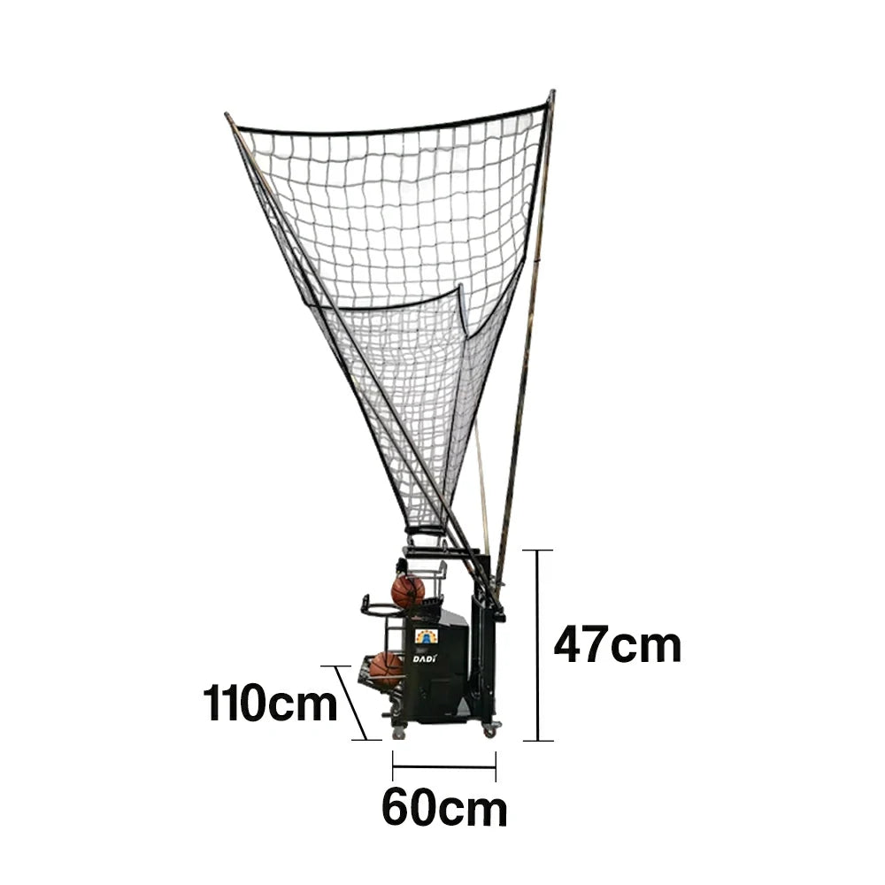 DUNK MASTER Smart Basketball Return System - Auto Ball Recovery, Reinforced Metal Frame, Clear Track for Accurate Shot Feedback