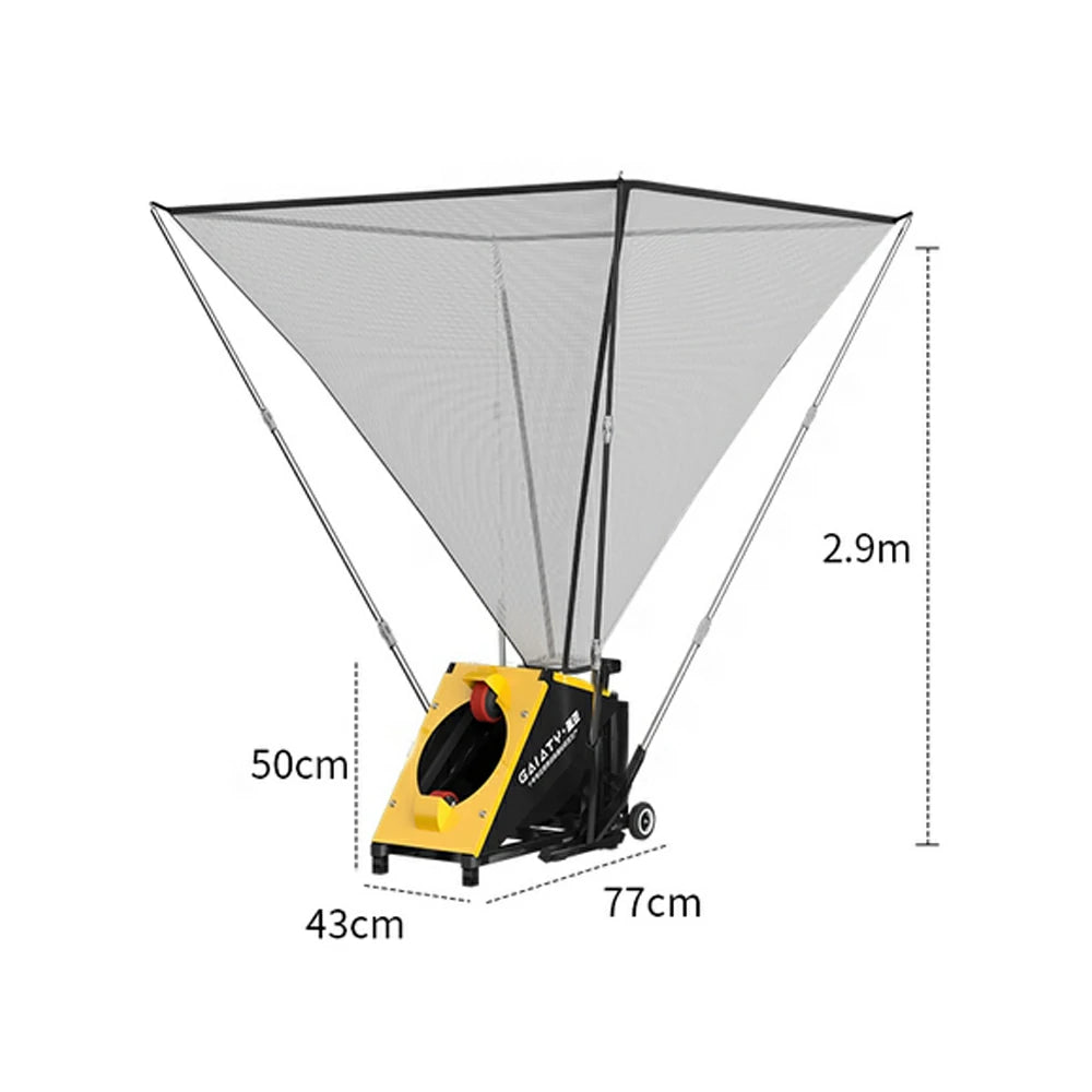 DUNK MASTER 290/350cm Basketball Shooting Machine - 4 Telescopic Rods, 21V Lithium Battery, Waterproof & Impact-Resistant, Compatible with 6# & 7# Balls