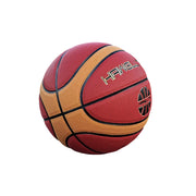 DUNK MASTER Basketball 7# – Soft Rebound, Durable PU Leather – Wide Channel Grip, Moisture-Wicking, Upgraded Nylon Bladder - Red&Brown