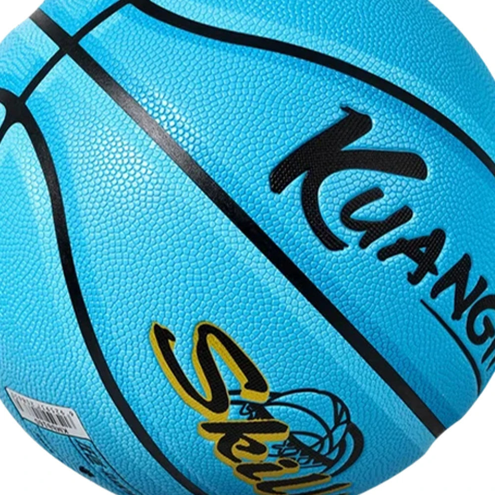 DUNK MASTER Basketball 5# Quick Rebound, Durable Nylon Bladder – Deep Channel Grip, Anti-Slip Texture, For Kids Aged 3-12 - Blue