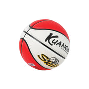 DUNK MASTER Basketball 5# Quick Rebound, Durable Nylon Bladder – Deep Channel Grip, Anti-Slip Texture, For Kids Aged 3-12 - Red&White