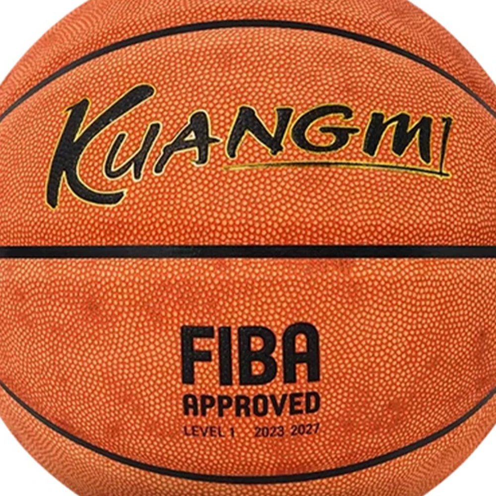 DUNK MASTER Basketball 7# – Quick Rebound, Durable Nylon Bladder – Deep Channel Grip, Synthetic PU Leather - Orange