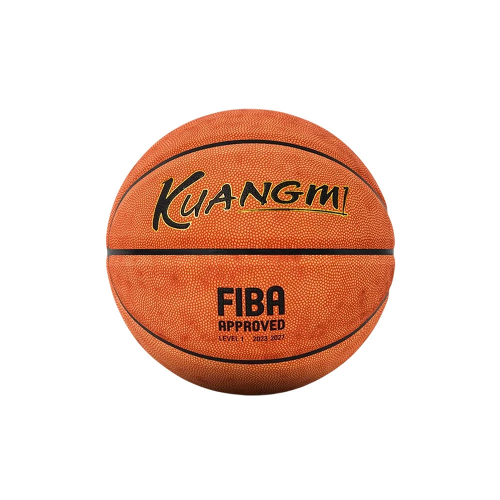 DUNK MASTER Basketball 7# – Quick Rebound, Durable Nylon Bladder – Deep Channel Grip, Synthetic PU Leather - Orange