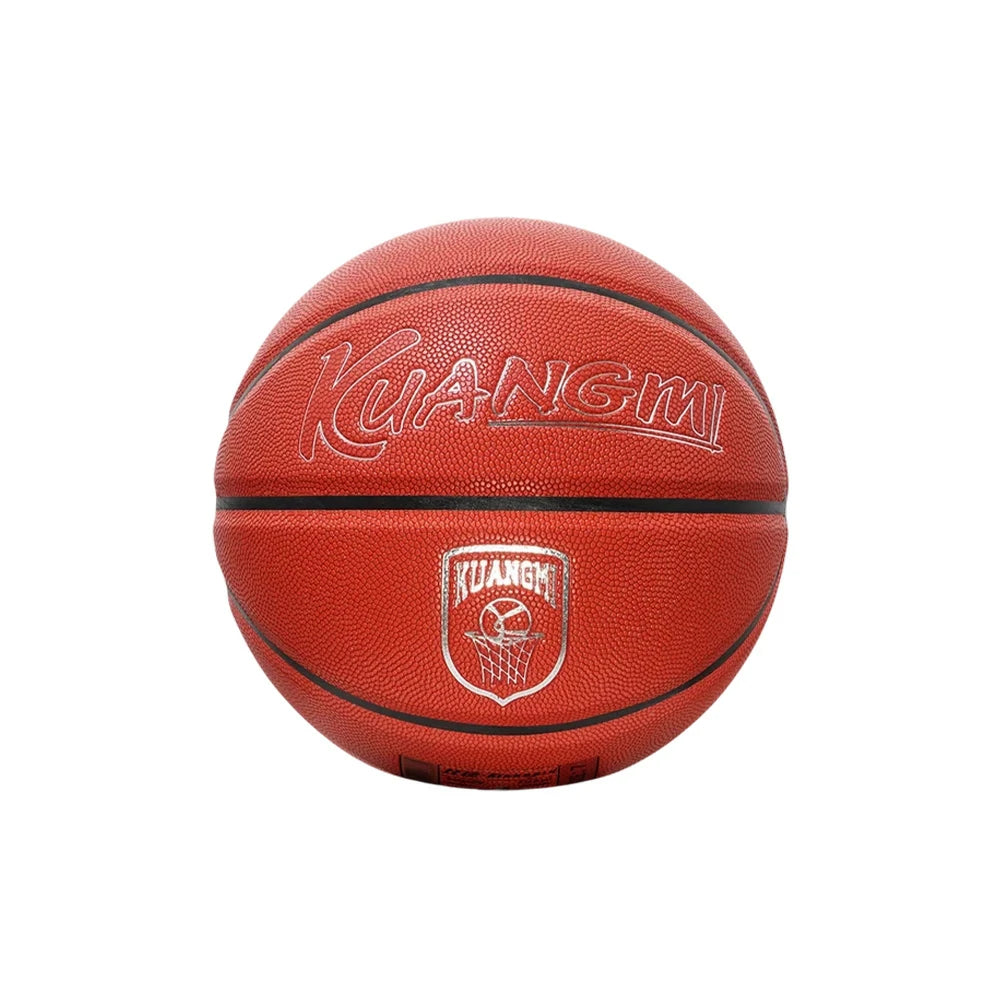 DUNK MASTER Basketball 7# – Quick Rebound, Durable Nylon Bladder – Deep Channel Grip, Synthetic PU Leather - Brown