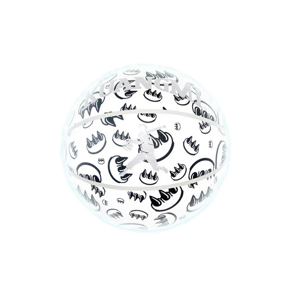 DUNK MASTER Basketball 7# – Quick Rebound, Durable Butyl Bladder – Deep Channel Grip, Graffiti Reflective Cover