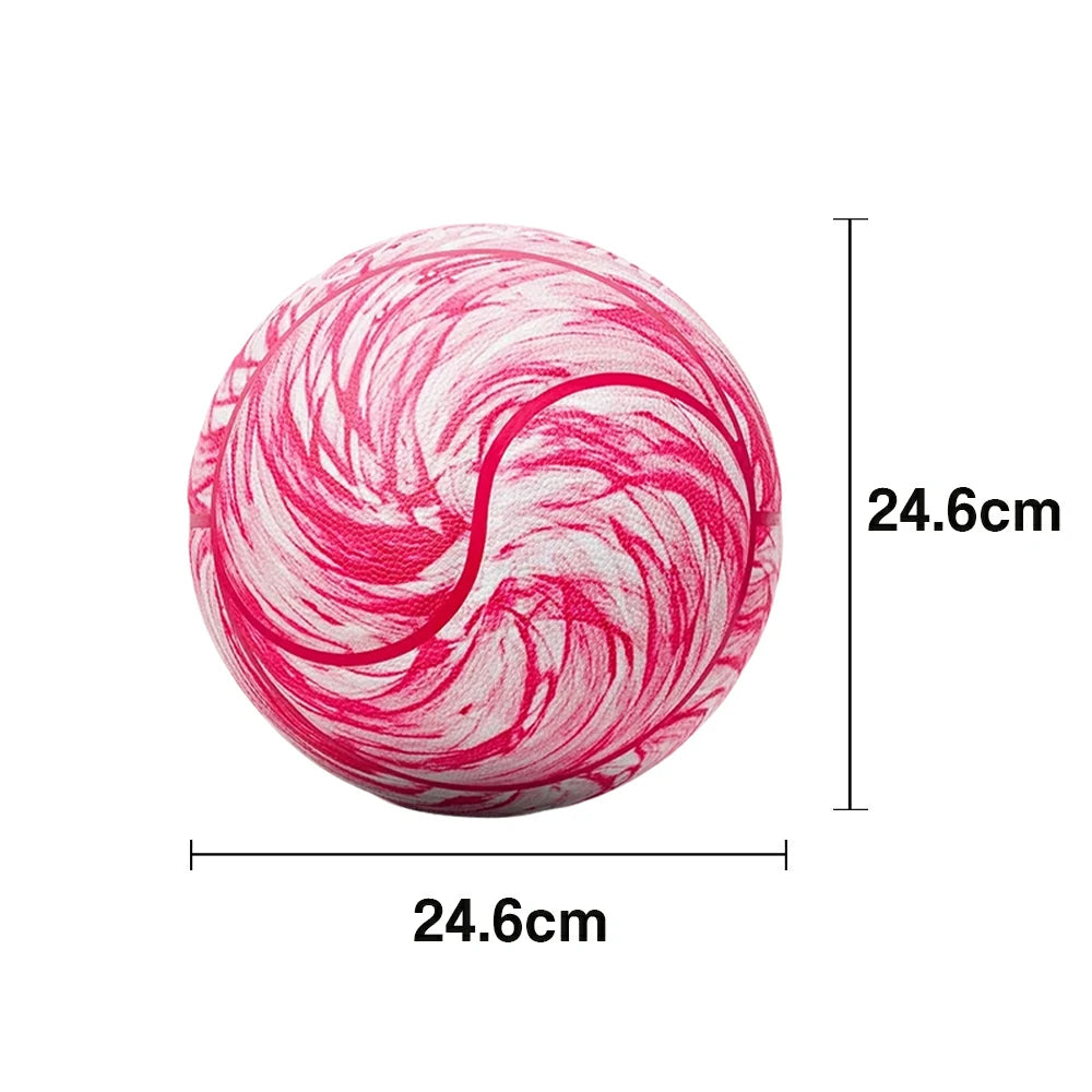 DUNK MASTER Basketball 7# – Soft Rebound, Durable PU Leather – Deep Channel Grip, Non-Slip, High Air Retention - Pink