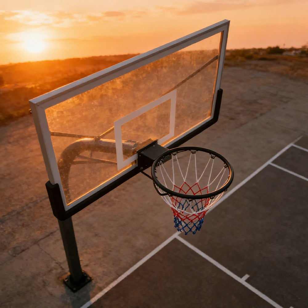 DUNK MASTER Basketball Hoop Rim Wall Mounted Steel Frame Durable Design (M-R1S)