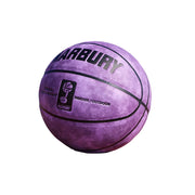 DUNK MASTER Basketball 7# – Soft Rebound, Durable Suede Leather – Wide Channel Grip, Moisture-Wicking, High-Quality Bladder - Purple