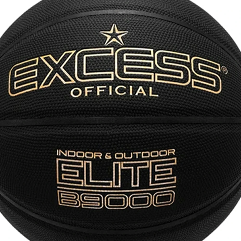 DUNK MASTER Basketball 7# – Dust-Free Honeycomb Texture, Ultra-Fiber Leather – Tire-Grade Butyl Bladder, Balanced Nylon Winding, Strong Grip Channel Design - Black