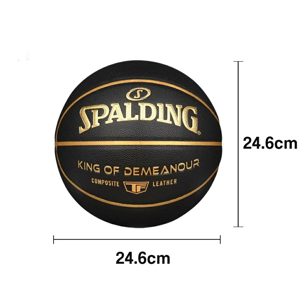 DUNK MASTER 77-883Y SPALDING Authentic Basketball 24.6cm 7# - High-Performance Grip, Durable Rubber Bladder, Long-Lasting Textured Surface