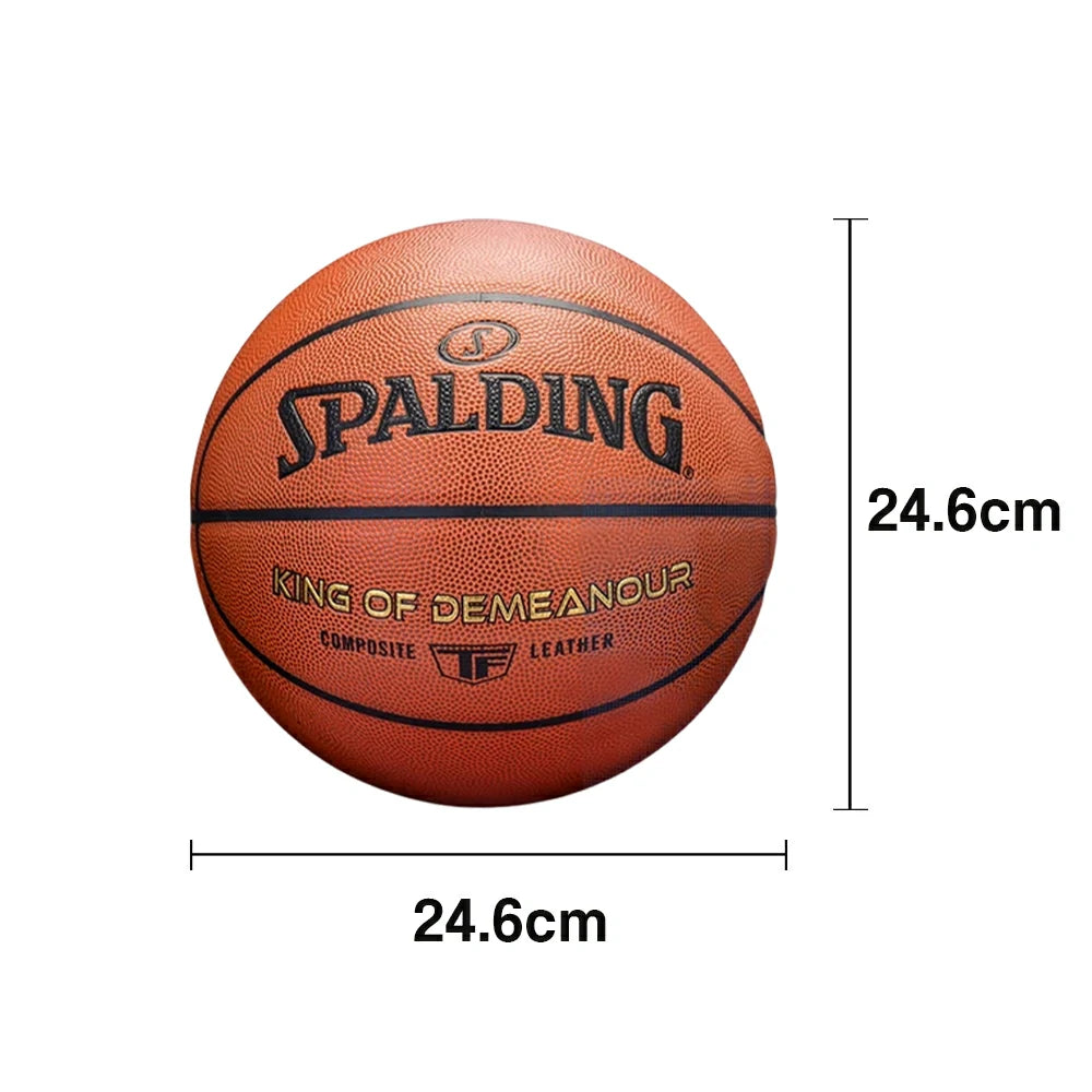 DUNK MASTER 77-176Y SPALDING Authentic Basketball 24.6cm 7# - High-Performance Grip, Durable Rubber Bladder, Long-Lasting Textured Surface
