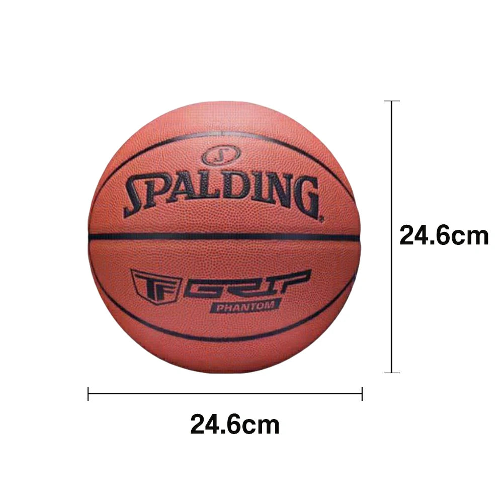 DUNK MASTER 76-874Y SPALDING Authentic Basketball 24.6cm 7# - High-Performance Grip, Durable Rubber Bladder, Long-Lasting Textured Surface