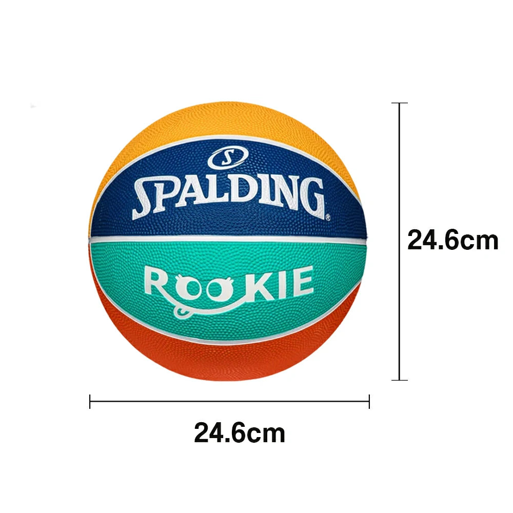 DUNK MASTER 85-037Y SPALDING Authentic Basketball 7#, Foam-Grain Texture, Rubber Bladder, Enhanced Grip