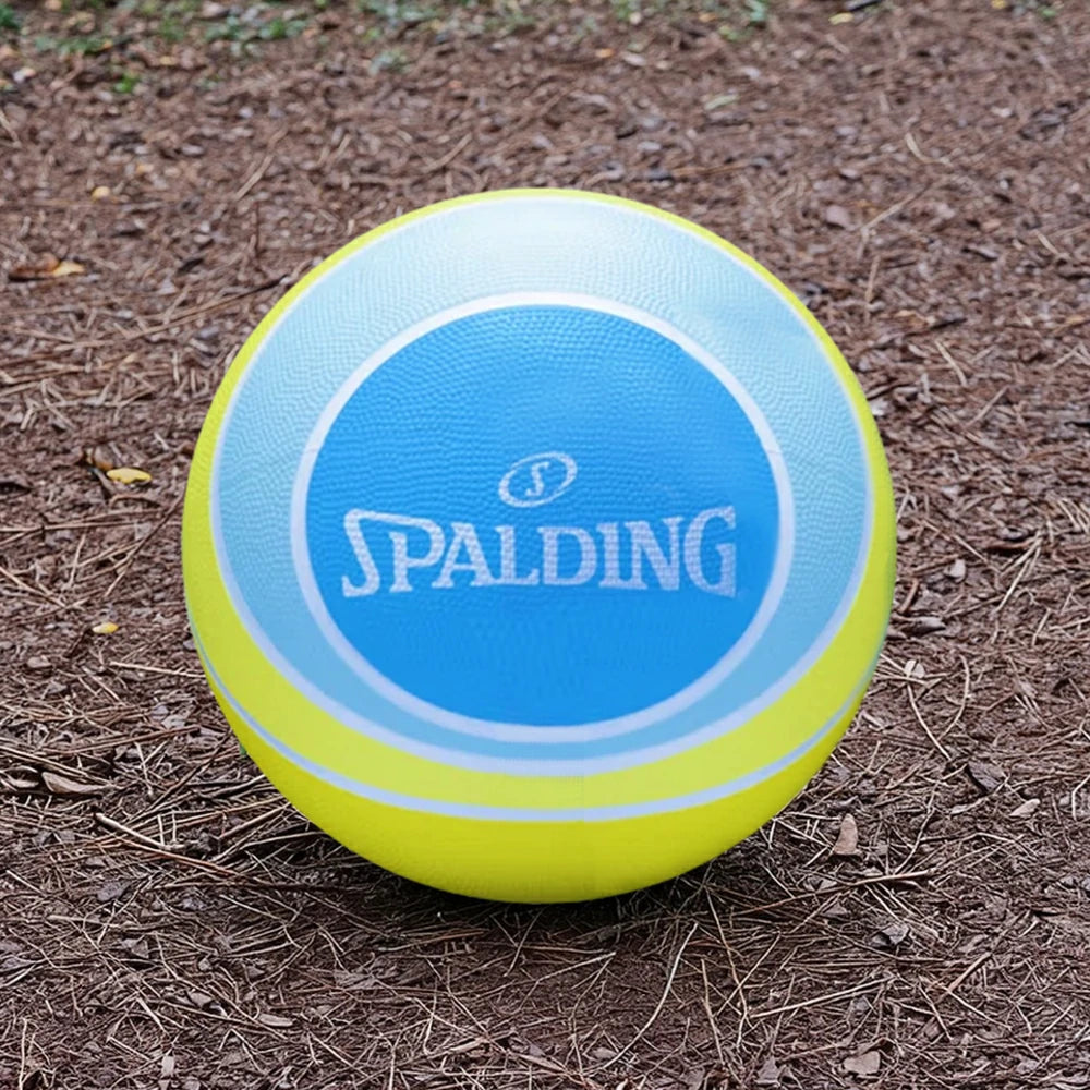 DUNK MASTER 85-326Y5 SPALDING Authentic Basketball 5#, Foam-Grain Texture, Rubber Bladder, Enhanced Grip