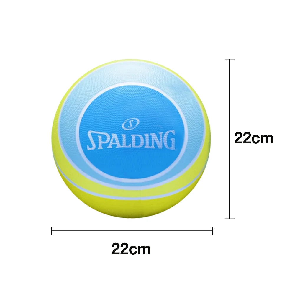 DUNK MASTER 85-326Y5 SPALDING Authentic Basketball 5#, Foam-Grain Texture, Rubber Bladder, Enhanced Grip