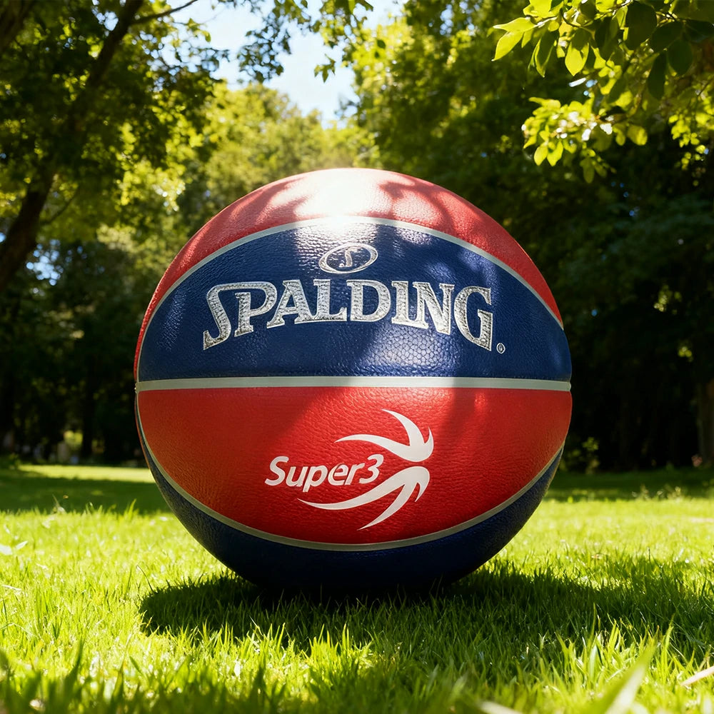 DUNK MASTER 77-731Y6 SPALDING Authentic Basketball 6#, Foam-Grain Texture, Rubber Bladder, Enhanced Grip, Quick Bounce