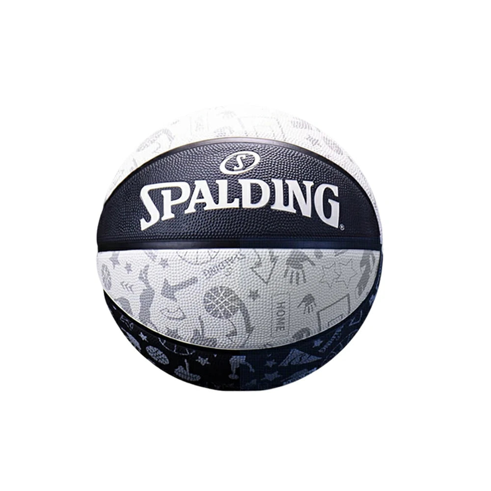 DUNK MASTER 84-611Y SPALDING Authentic Basketball 7#, Foam-Grain Texture, Rubber Bladder, Enhanced Grip