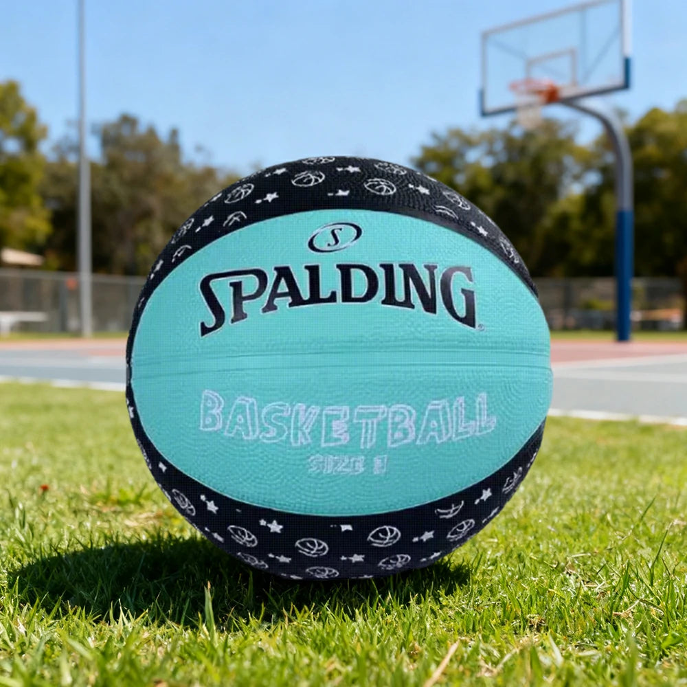 DUNK MASTER 65-134Y SPALDING Authentic Basketball 3#, Foam-Grain Texture, Rubber Bladder, Enhanced Grip