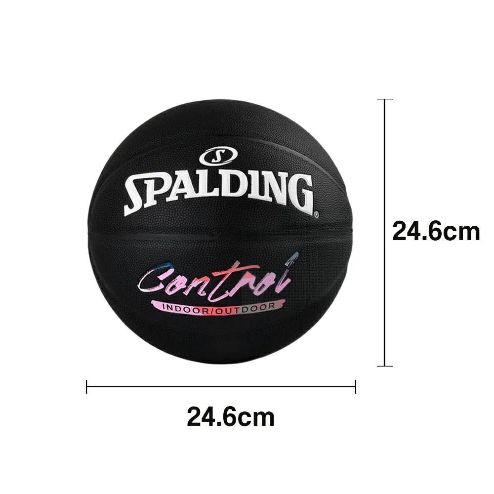 DUNK MASTER 77-175Y SPALDING Authentic Basketball 24.6cm 7# - High-Performance Grip, Durable Rubber Bladder, Long-Lasting Textured Surface