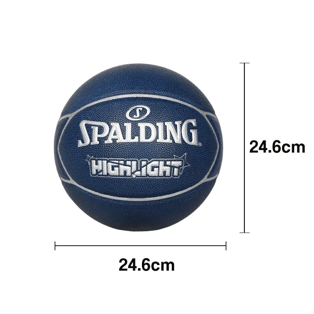 DUNK MASTER 76-867Y SPALDING Authentic Basketball 24.6cm 7# - High-Performance Grip, Durable Rubber Bladder, Long-Lasting Textured Surface
