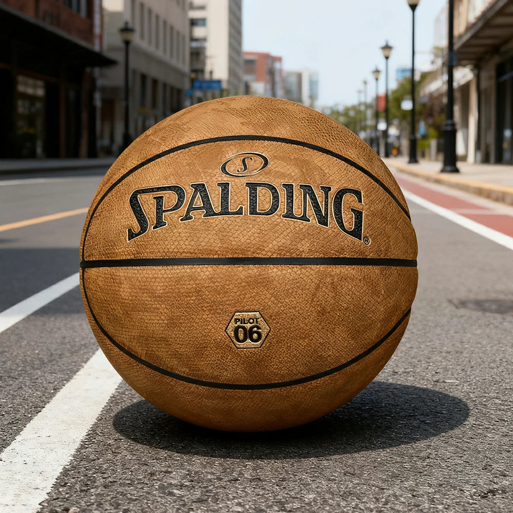 DUNK MASTER 77-739Y SPALDING Authentic Basketball 7# Professional-Grade Nylon Winding Rubber Core, Stable Pressure, Durable Design