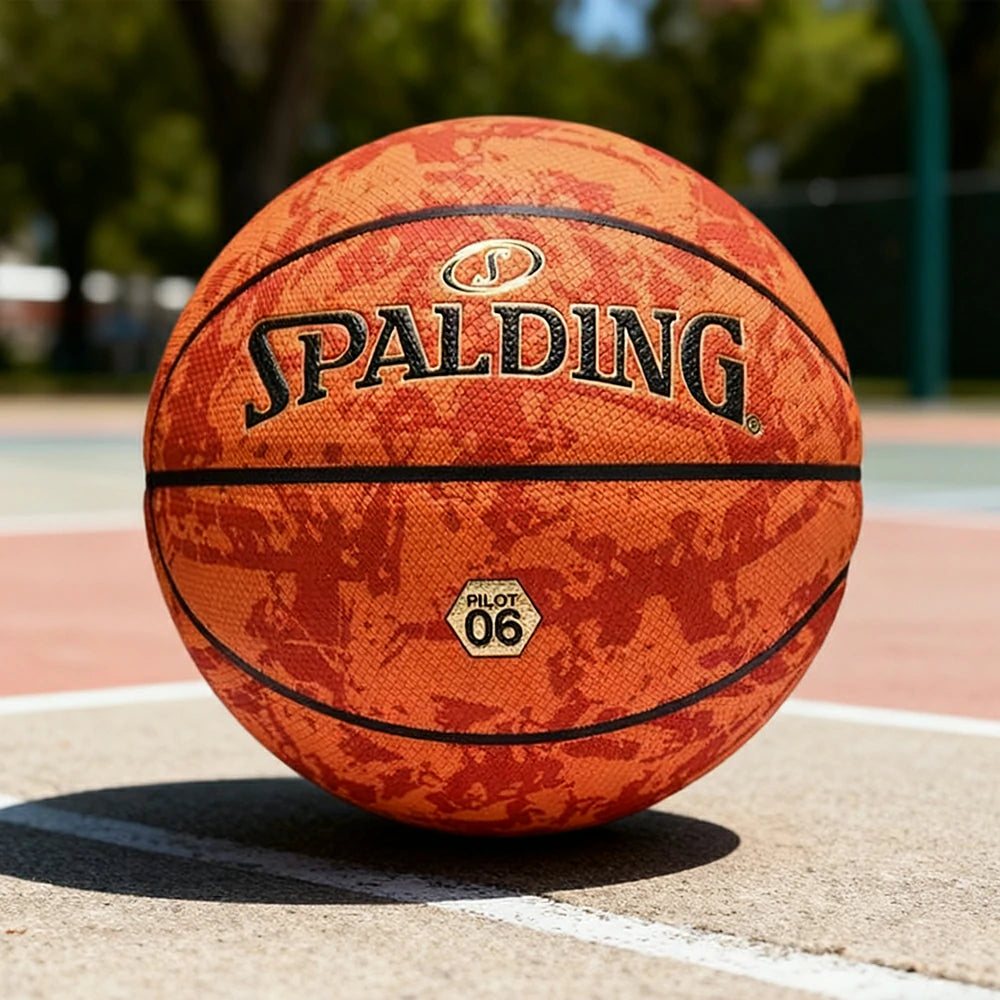 DUNK MASTER 77-934Y SPALDING Authentic Basketball 7# Professional-Grade Nylon Winding Rubber Core, Stable Pressure, Durable Design