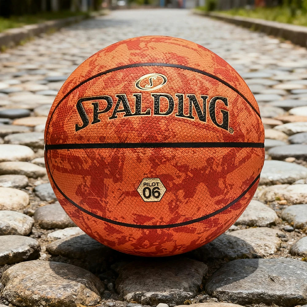 DUNK MASTER 77-934Y SPALDING Authentic Basketball 7# Professional-Grade Nylon Winding Rubber Core, Stable Pressure, Durable Design
