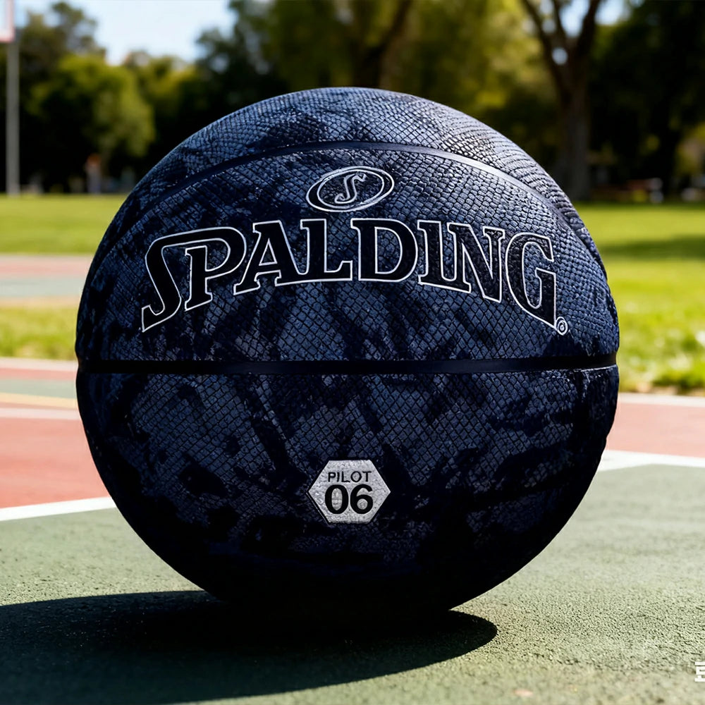 DUNK MASTER 77-933Y SPALDING Authentic Basketball 7# Professional-Grade Nylon Winding Rubber Core, Stable Pressure, Durable Design