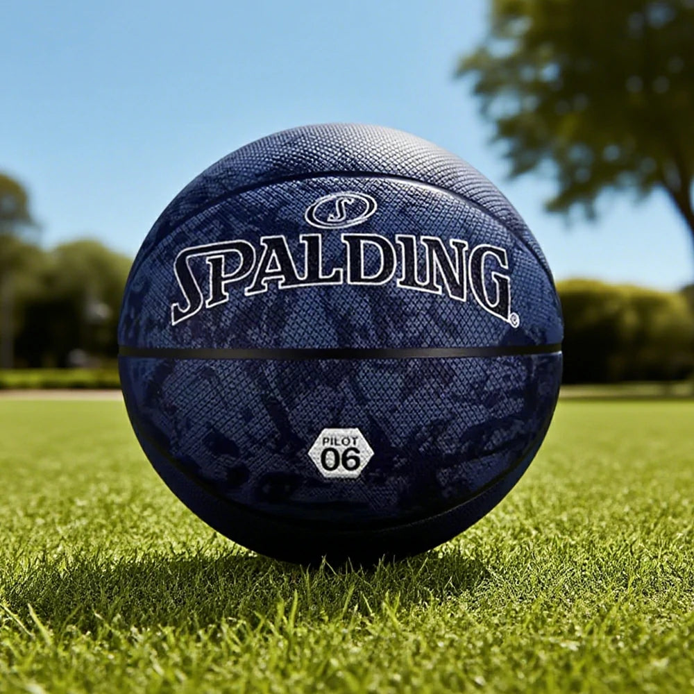 DUNK MASTER 77-933Y SPALDING Authentic Basketball 7# Professional-Grade Nylon Winding Rubber Core, Stable Pressure, Durable Design