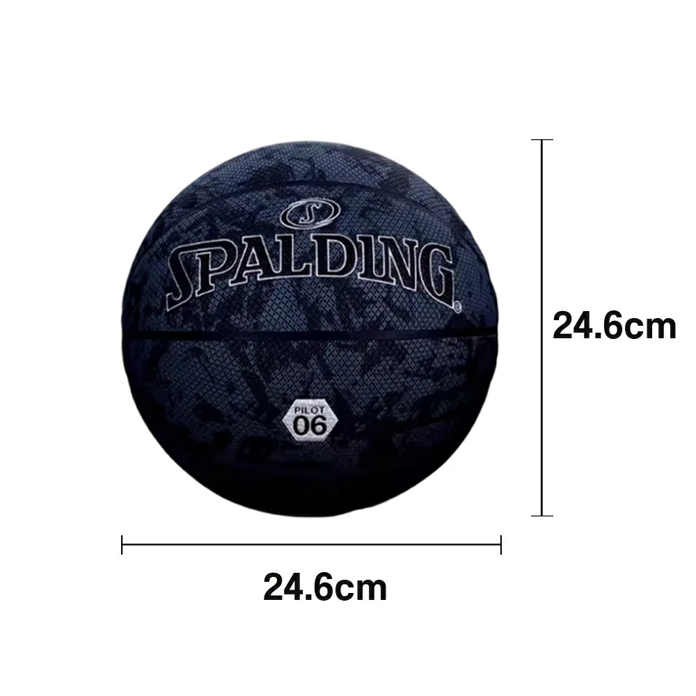 DUNK MASTER 77-933Y SPALDING Authentic Basketball 7# Professional-Grade Nylon Winding Rubber Core, Stable Pressure, Durable Design