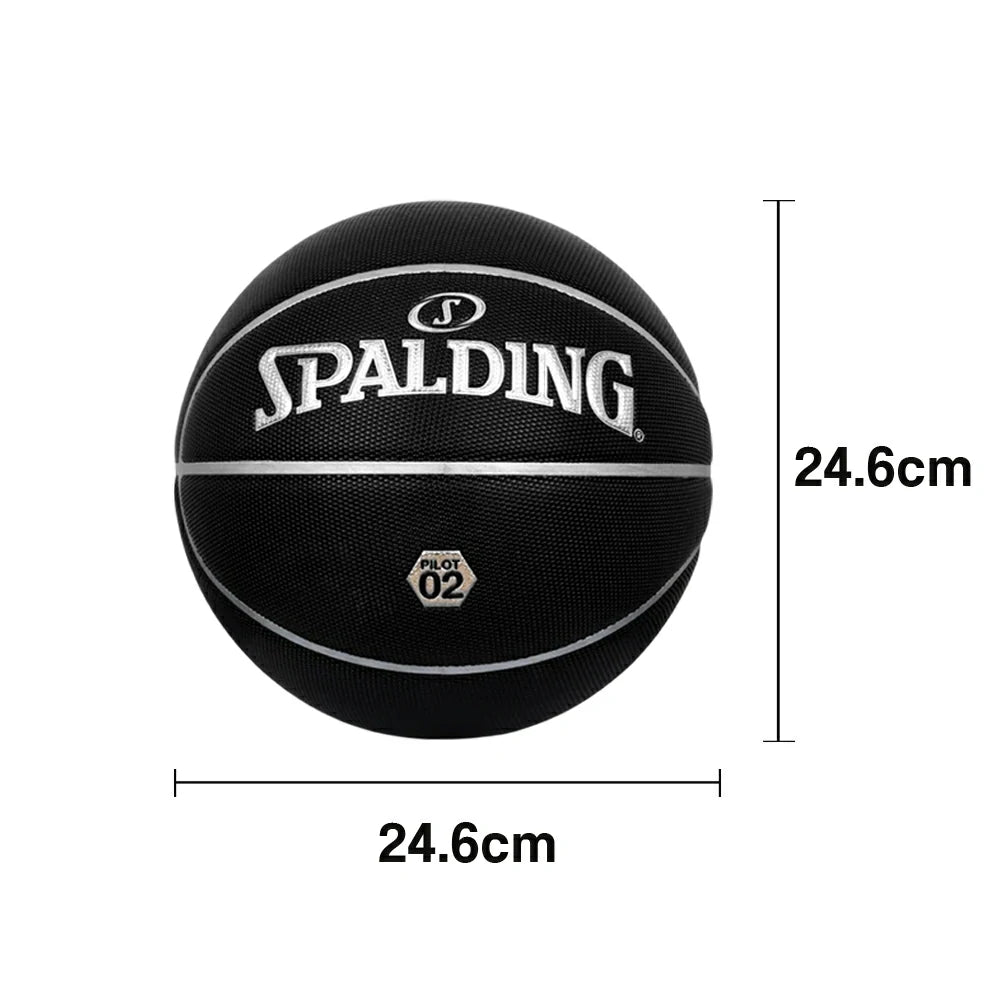 DUNK MASTER 77-738Y SPALDING Authentic Basketball 7# Professional-Grade Nylon Winding Rubber Core, Stable Pressure, Durable Design