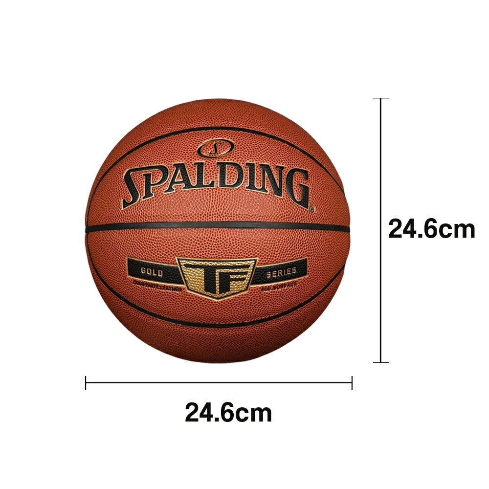 DUNK MASTER 76-857Y SPALDING Authentic Basketball 7# Professional-Grade Nylon Winding Rubber Core, Stable Pressure, Durable Design
