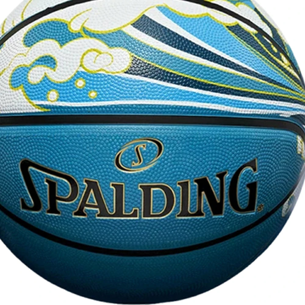 DUNK MASTER 84-759Y SPALDING Authentic Basketball 7# High-Performance PU Rubber Bladder Nylon Winding, Superior Grip, Durable Design