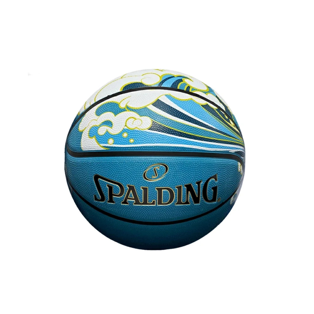 DUNK MASTER 84-759Y SPALDING Authentic Basketball 7# High-Performance PU Rubber Bladder Nylon Winding, Superior Grip, Durable Design
