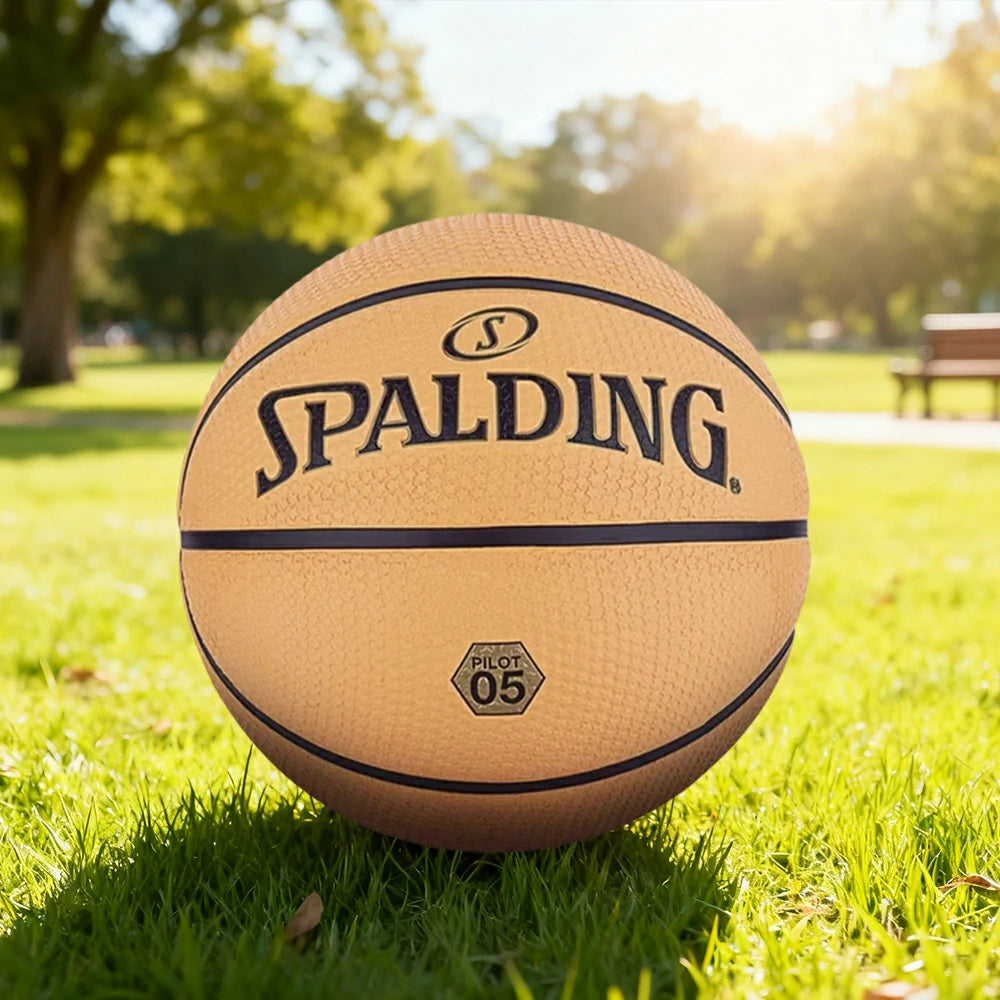 DUNK MASTER 85-011Y SPALDING Authentic Basketball 7# High-Performance PU Rubber Bladder Nylon Winding, Superior Grip, Durable Design