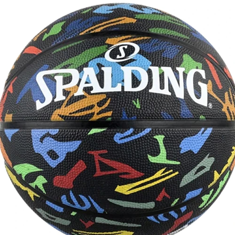 DUNK MASTER 84-610Y SPALDING Authentic Basketball 7# High-Performance PU Rubber Bladder Nylon Winding, Superior Grip, Durable Design