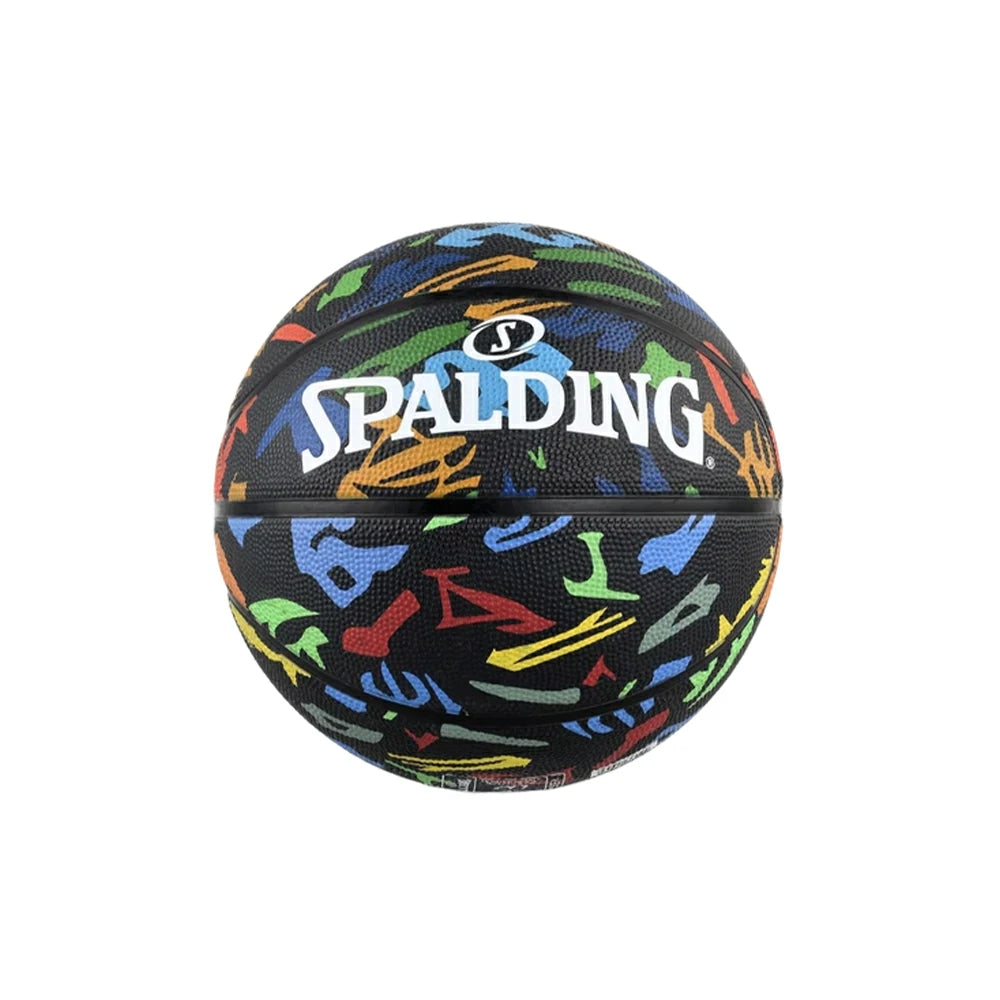 DUNK MASTER 84-610Y SPALDING Authentic Basketball 7# High-Performance PU Rubber Bladder Nylon Winding, Superior Grip, Durable Design