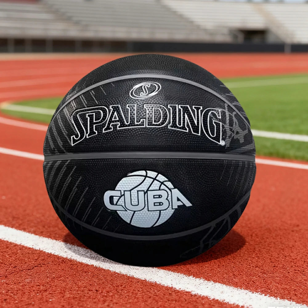 DUNK MASTER 84-419Y SPALDING Authentic Basketball 7# High-Performance PU Rubber Bladder Nylon Winding, Superior Grip, Durable Design