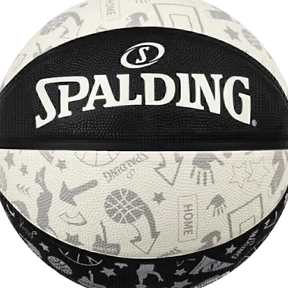 DUNK MASTER 84-611Y5 SPALDING Authentic Basketball 5#, Foam-Grain Texture, Rubber Bladder, Enhanced Grip
