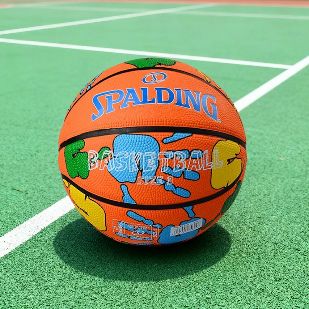 DUNK MASTER 65-133Y SPALDING Authentic Basketball 7# High-Performance PU Rubber Bladder Nylon Winding, Superior Grip, Durable Design