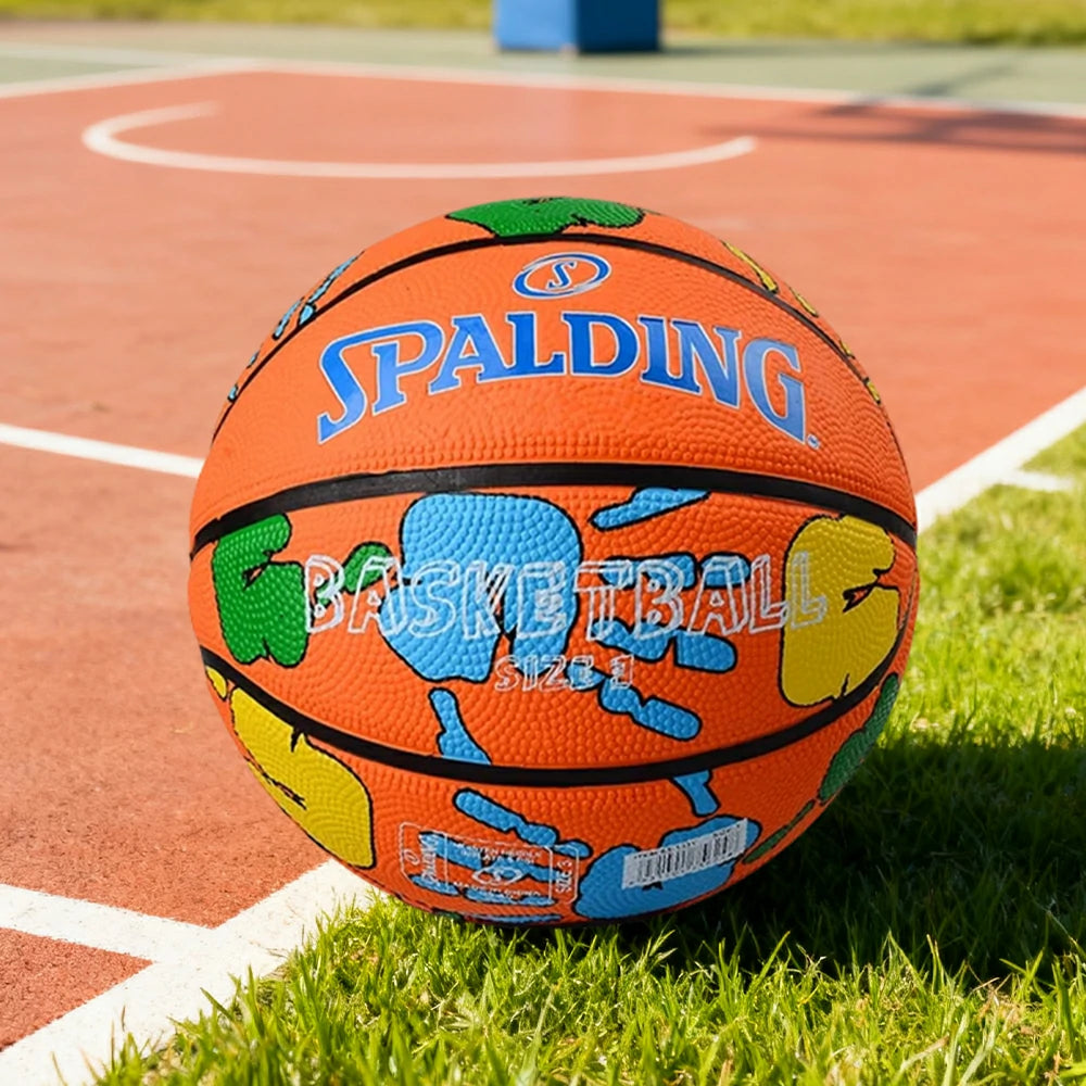 DUNK MASTER 65-133Y SPALDING Authentic Basketball 7# High-Performance PU Rubber Bladder Nylon Winding, Superior Grip, Durable Design